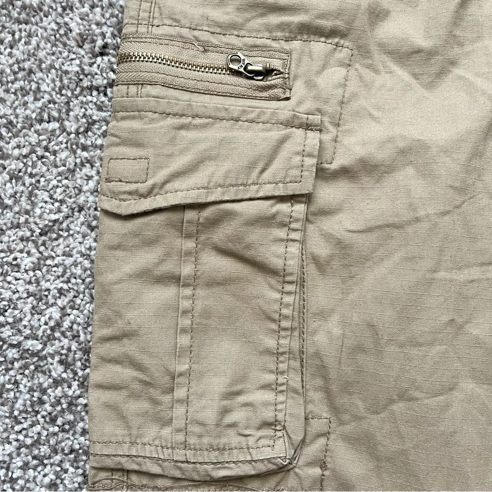 Wear First Tan Casual Cargo Pants with Relaxed Fit Boys Size 16